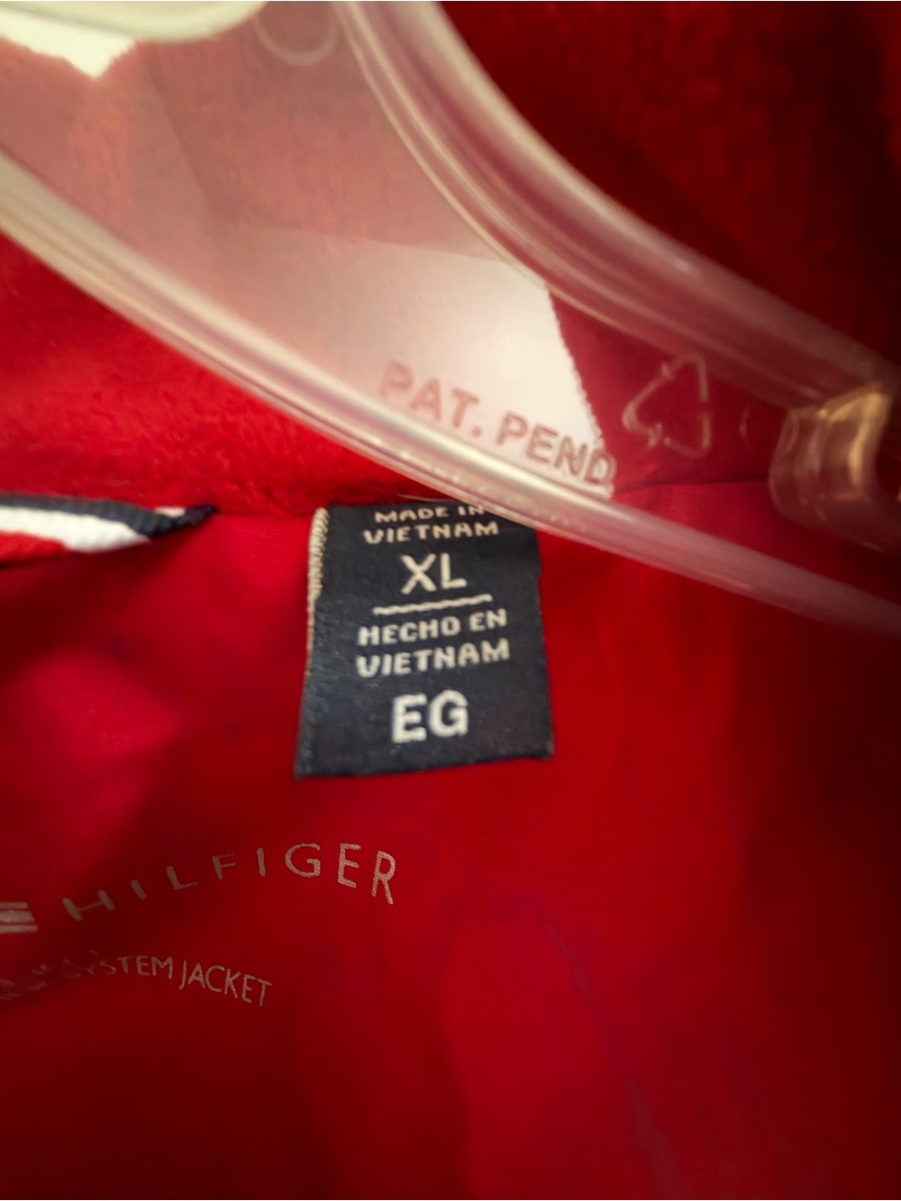 Tommy Hilfiger Red & Navy Ski Hooded Jacket - Picture 4 of 8